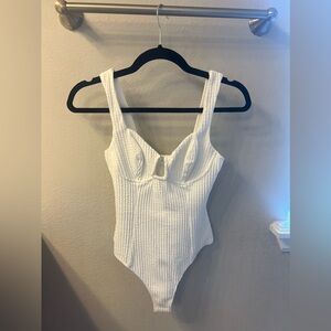 ASTR bustier white bodysuit